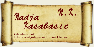 Nadja Kasabašić vizit kartica